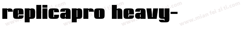 replicapro heavy字体转换